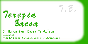 terezia bacsa business card